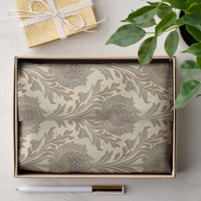 William Morris Compton Floral Art Nouveau Pattern Tissue Paper (Gift)
