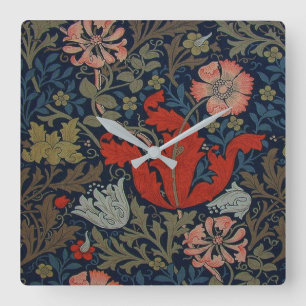 William Morris Compton Timepiece Square Wall Clock