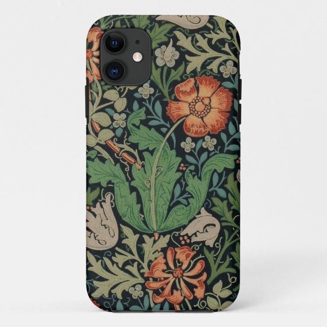 William Morris Compton Wallpaper Classic Case-Mate iPhone Case (Back)