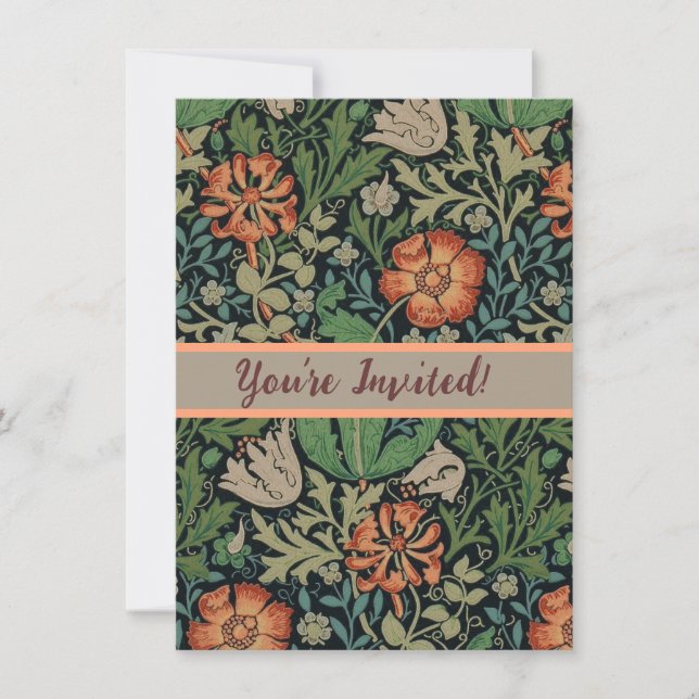 William Morris Compton Wallpaper Classic Invitation (Front)