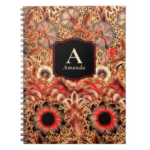 William Morris Corncockle Vintage Floral Monogram Notebook