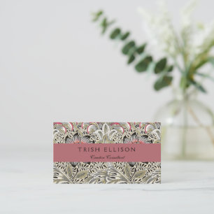 William Morris Corncockle wallpaper floral Business Card