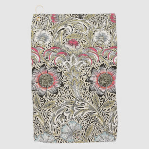 William Morris Corncockle wallpaper floral Golf Towel