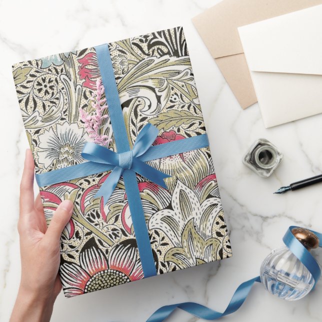 William Morris Corncockle wallpaper floral  Wrapping Paper (Gifting)