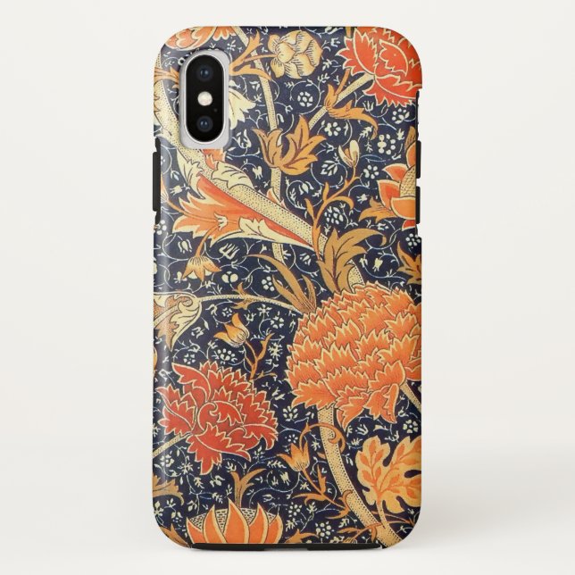 William Morris Cray Floral Art Nouveau Pattern Case-Mate iPhone Case (Back)