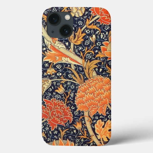 William Morris Cray Floral Art Nouveau Pattern Case-Mate iPhone Case (Back)
