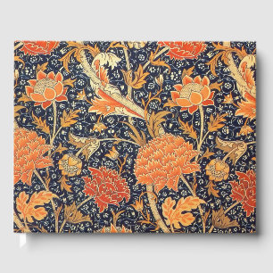William Morris Cray Floral Art Nouveau Pattern Guest Book