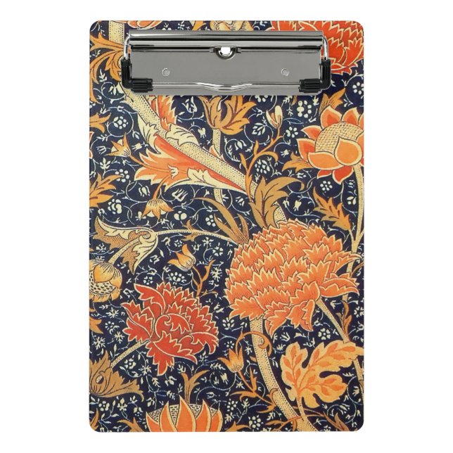 William Morris Cray Floral Art Nouveau Pattern Mini Clipboard (Front)