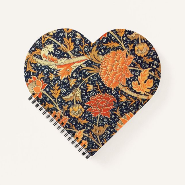 William Morris Cray Floral Art Nouveau Pattern Notebook (Front)