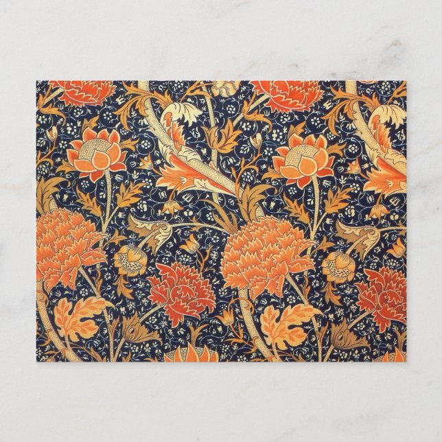 William Morris Cray Floral Art Nouveau Pattern Postcard (Front)