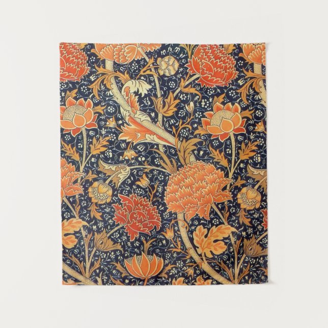 William Morris Cray Floral Art Nouveau Pattern Tapestry (Front)