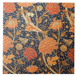 William Morris Cray Floral Art Nouveau Pattern Tile