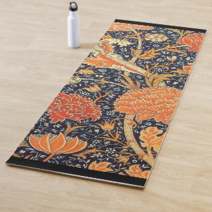 William Morris Cray Floral Art Nouveau Pattern Yoga Mat