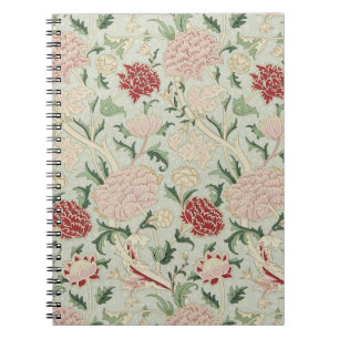 William Morris Cray Floral Pre-Raphaelite Vintage Spiral Notebook