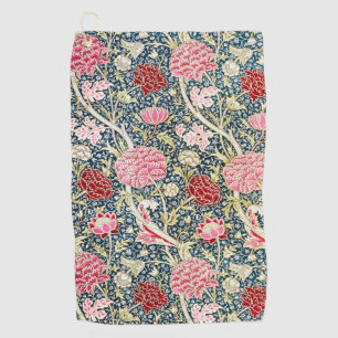 William Morris Cray Vintage Blossom Floral Design Golf Towel