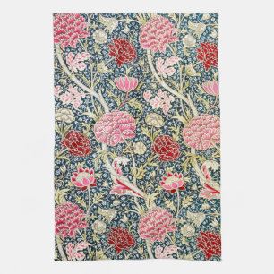 William Morris Cray Vintage Blossom Floral Design Tea Towel