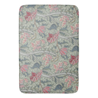 William Morris Cray Vintage Floral Pink Green Bath Mat