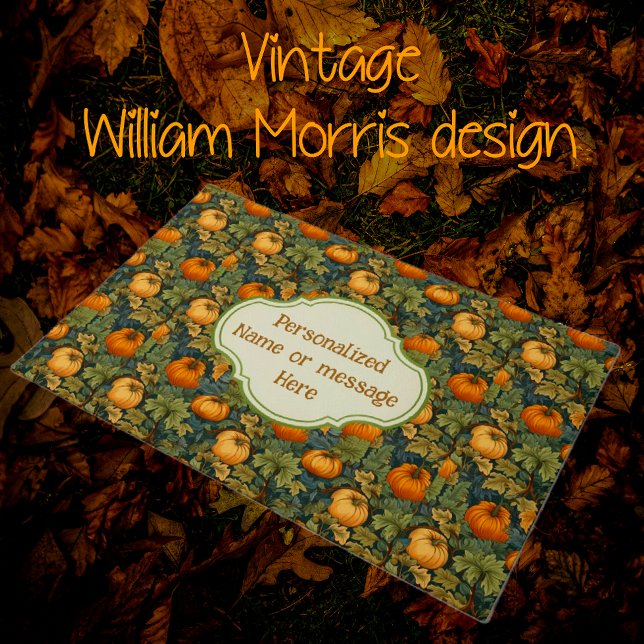 William Morris Customised Autumn Pumpkin Gardeners Doormat (Creator Uploaded)