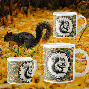 William Morris Customised Pumpkins and Squirrel Large Coffee Mug