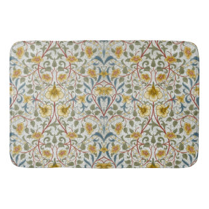 William Morris Daffodil Floral Pattern Bath Mat