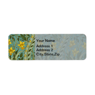 William Morris Daffodil Floral Pattern Classic