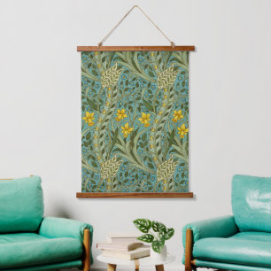 William Morris Daffodil Floral Pattern Classic Hanging Tapestry