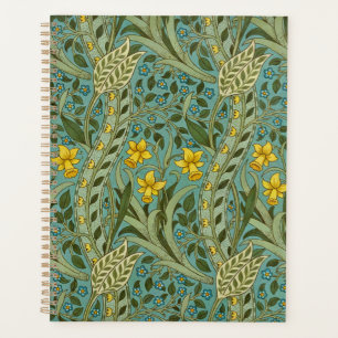 William Morris Daffodil Floral Pattern Classic Planner