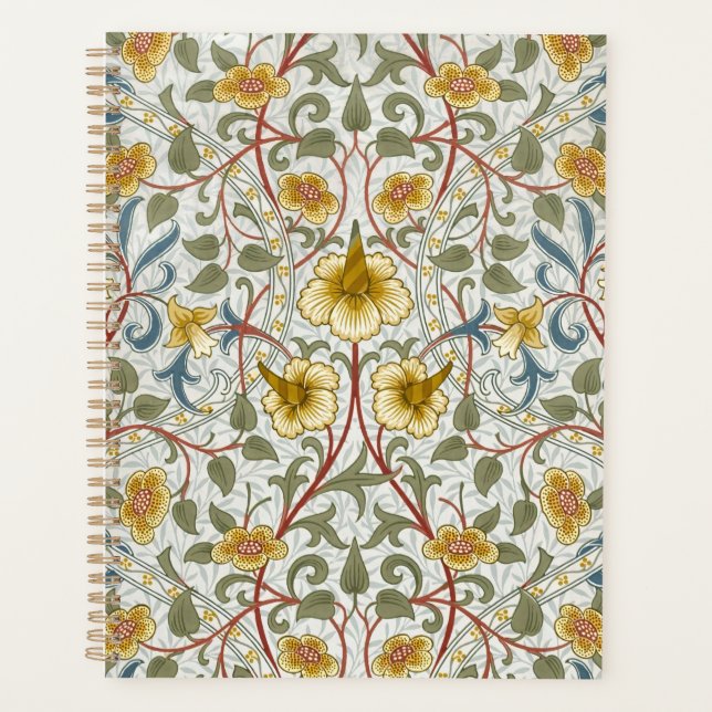 William Morris Daffodil Floral Pattern Planner (Front)