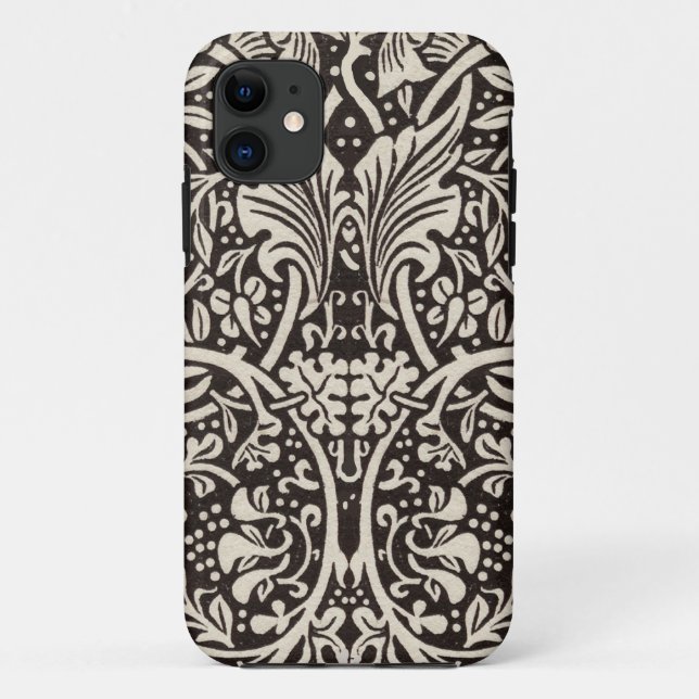 William Morris Daffodil Floral Wallpaper Case-Mate iPhone Case (Back)