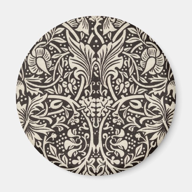 William Morris Daffodil Floral Wallpaper Magnet (Front)