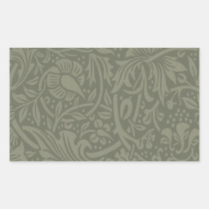 William Morris Daffodil Floral Wallpaper Rectangular Sticker