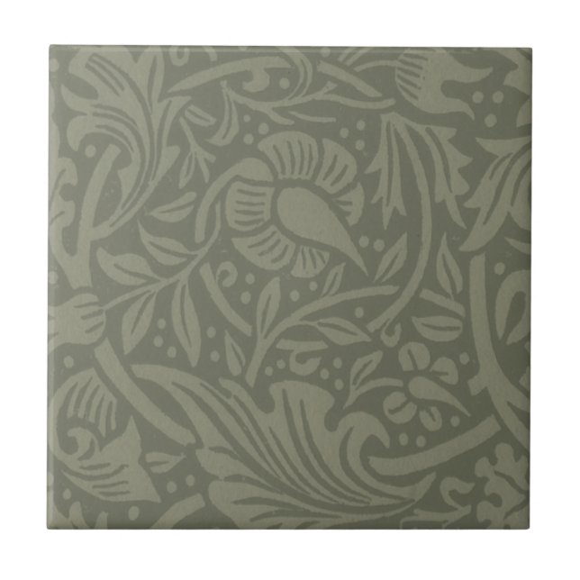 William Morris Daffodil Floral Wallpaper Tile (Front)