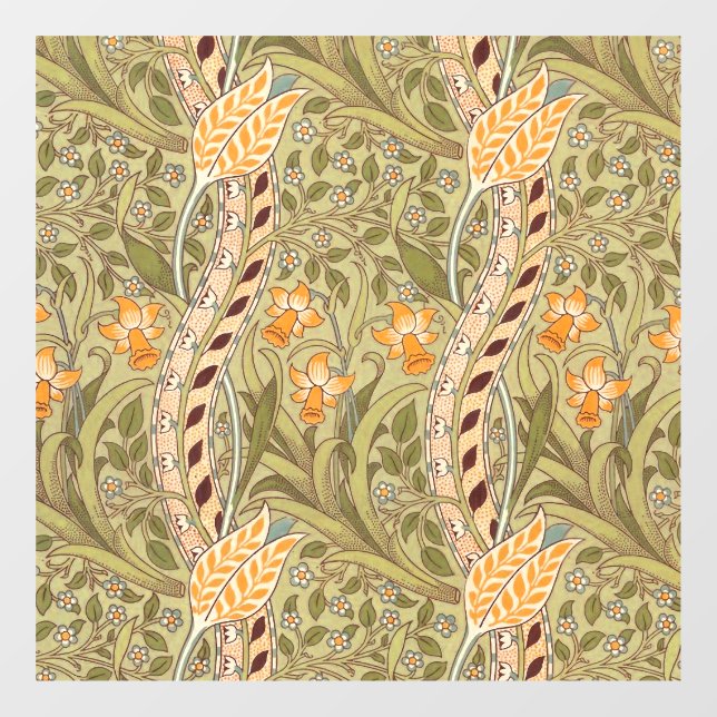 William Morris Daffodil Garden Flower Classic Bota (Sheet)