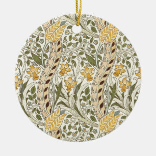 William Morris Daffodil Garden Flower Classic Bota Ceramic Tree Decoration