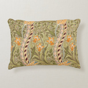 William Morris Daffodil Garden Flower Classic Bota Decorative Cushion