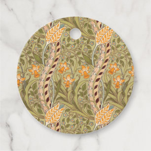 William Morris Daffodil Garden Flower Classic Bota Favour Tags