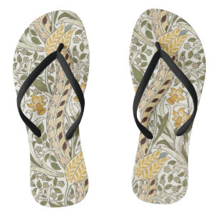 William Morris Daffodil Garden Flower Classic Bota Jandals