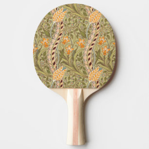 William Morris Daffodil Garden Flower Classic Bota Ping Pong Paddle