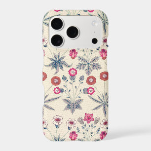 William Morris Daisy Floral Pattern Red Orange