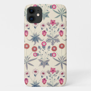 William Morris Daisy Floral Pattern Red Orange Case-Mate iPhone Case