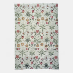 William Morris Daisy Floral Wallpaper Pattern Tea Towel
