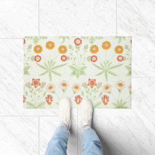 William Morris Daisy Vintage Botanical Pattern Doormat