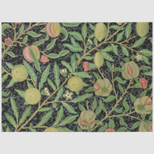 William Morris Dark Pomegranate Fruit Pattern Tissue Paper