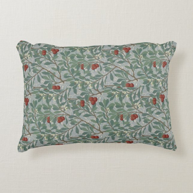 William Morris Decorative Art Arbutus Pattern Decorative Cushion (Front)