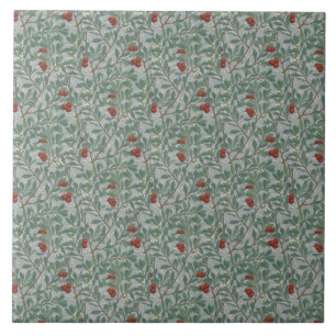 William Morris Decorative Art Arbutus Pattern Tile