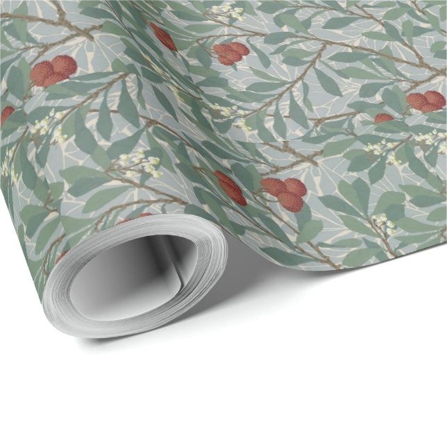 William Morris Decorative Art Arbutus Pattern Wrapping Paper (Roll Corner)