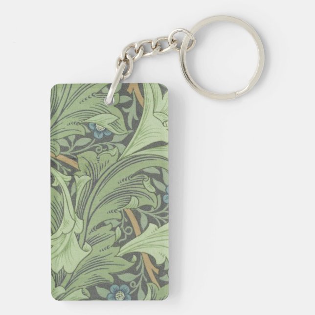 William Morris Decorative Art Granville Pattern Key Ring (Back)