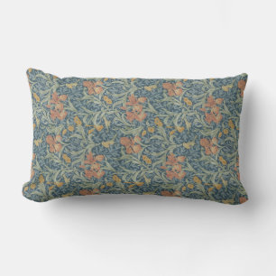 William Morris Decorative Art Iris Pattern Lumbar Cushion