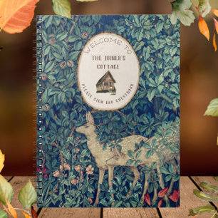 William Morris Deer & Cabin Guest Welcome Notebook