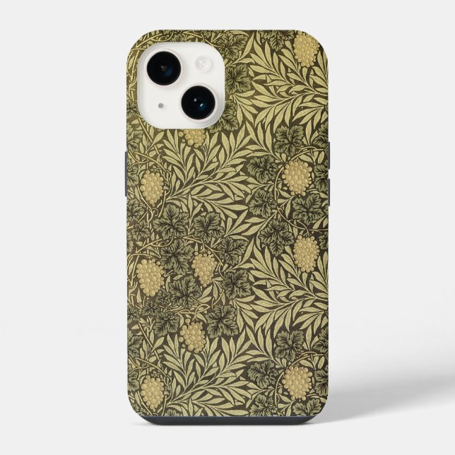 William Morris Design #12 iPhone Case (Back)